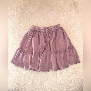 Polyester Blush Pink Casual Skirt Size S